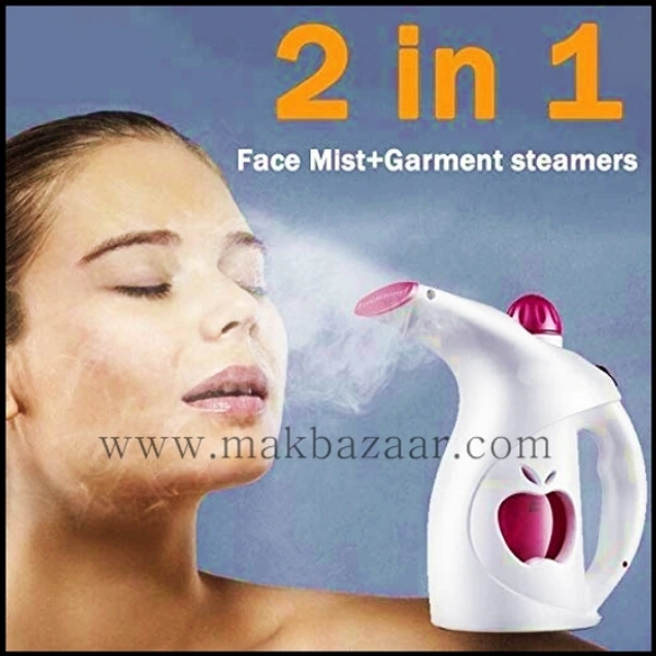Portable Steam Thermal Spa Steamer for Beauty Salon Family Fabric Steam Brush, Facial Steamer for Cold and Cough (Facial Handheld Garment Steamer, Multicolor) 